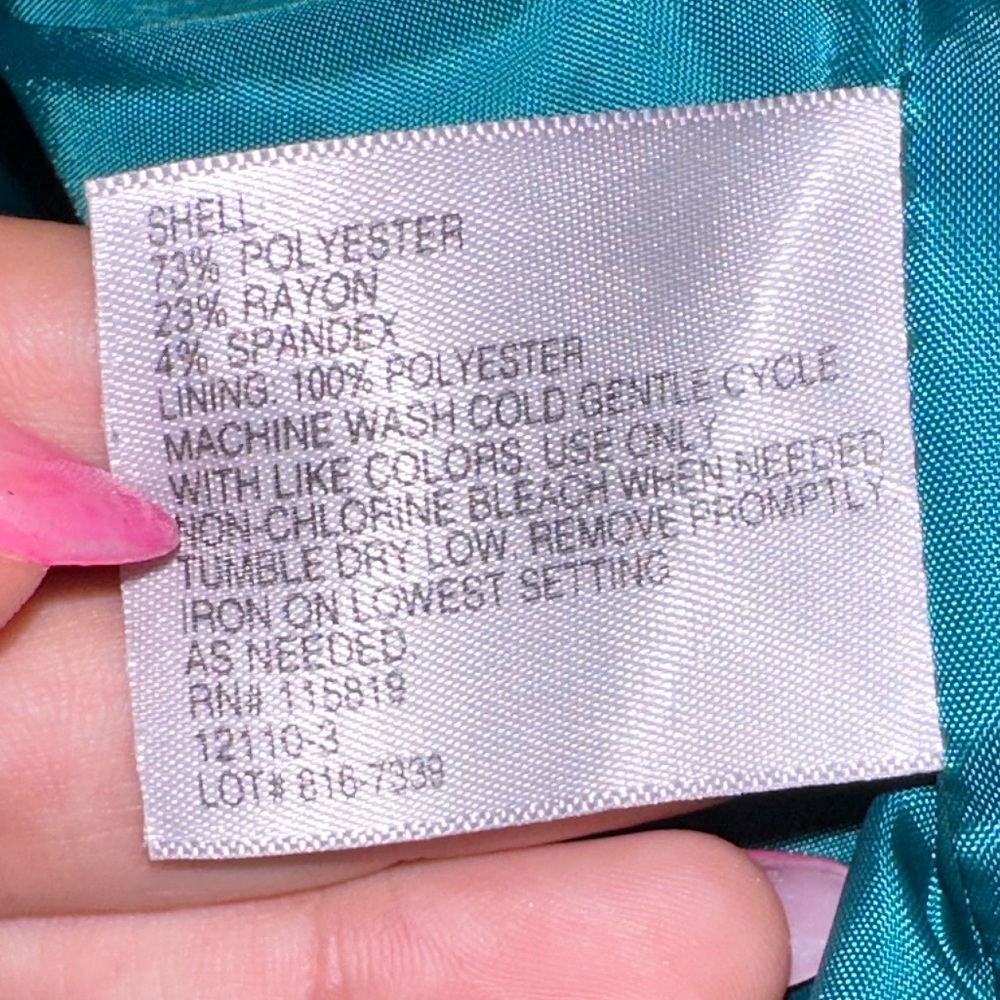 Emerald green pencil skirt - Picture 7 of 7